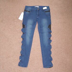New size 8 Kalowa Blue Stretch Jeans Push Up Basic Premium Collection